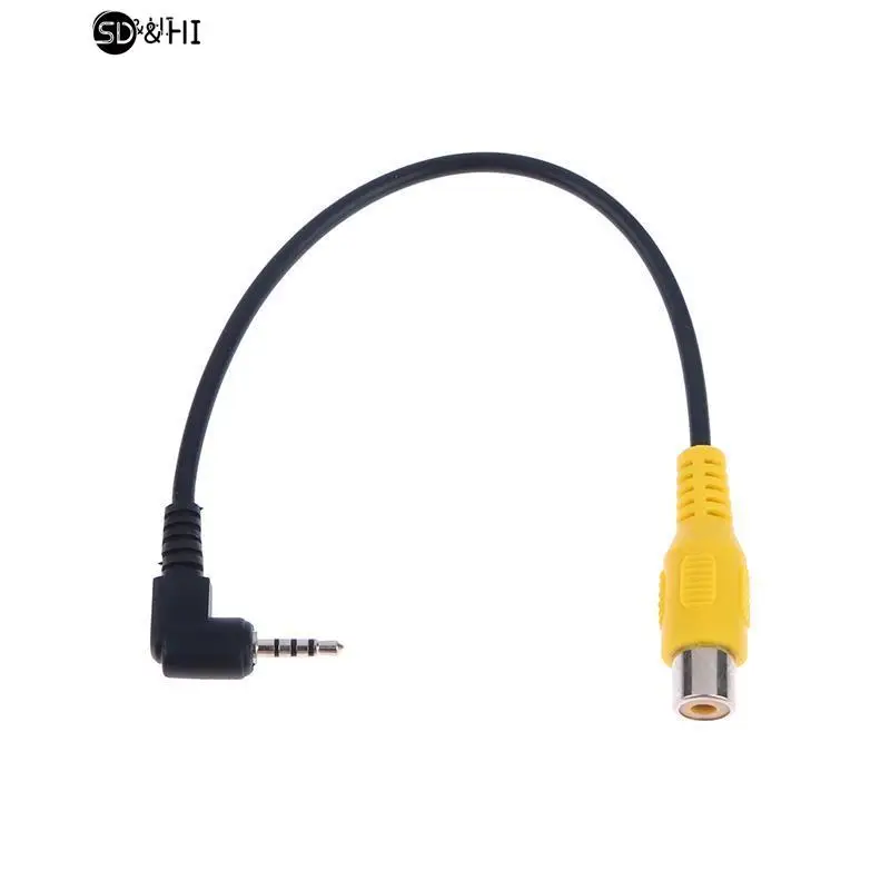 AV In Video Cable Adapter 2.5mm AV Jack Male Plug To RCA Female Adapter Cable For GPS And Rear Camera Accessories