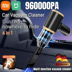 Xiaomi-Mini aspirateur de voiture sans fil, nettoyeur domestique portable haute puissance, souffleur de poussière sans fil, dépoussiéreur, 960000PA, 5 en 1