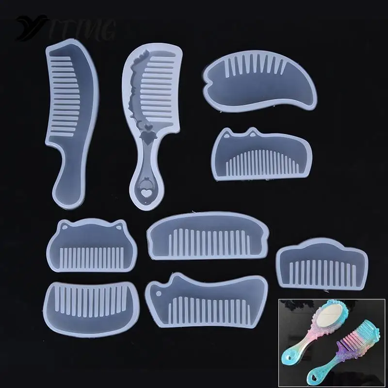 

1PCS Comb Mirror Liquid Silicone Mold Jewelry DIY Handcraft Exoxy Resin Molds For Jewelry Tools Making Pedant