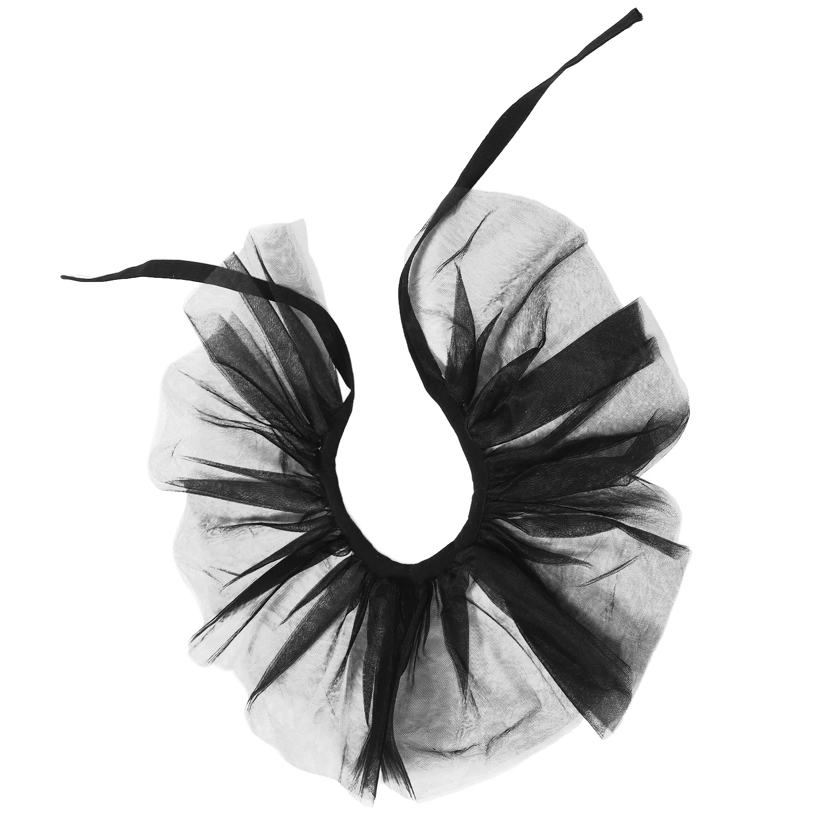 

Elegant Ruffle Choker Collar for Women Vintage-Inspired Tulle Neck Ruff Fake Collar Accessory Victorian Renaissance Costume