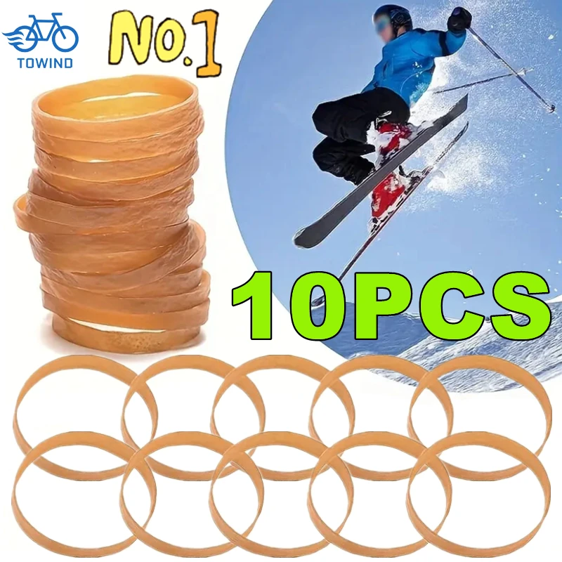 New 10PCS Ski Binding Brake Retainers Brake Retainer Bands Rubber Rings Brake Band Ski Binding Ski Equipment Elasticity Strap