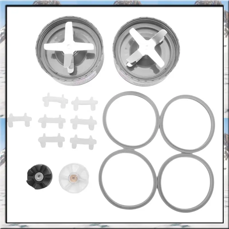 AS59 -Blender Blade Spare Parts Including Extractor Blade Gasket Shock Pad And Gear For Nutribullet 600W 900W Blender