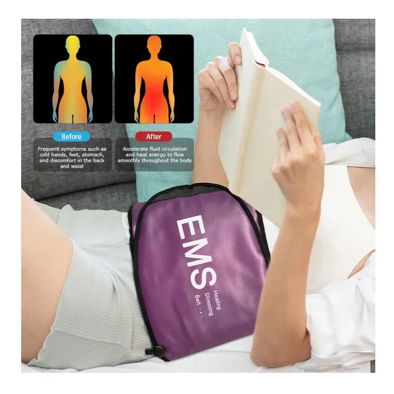 FUMEI Back Pain Relief Belt Sauna Sweating Slimming Infrared Therapy Belt Ems Waist Belt For Massage