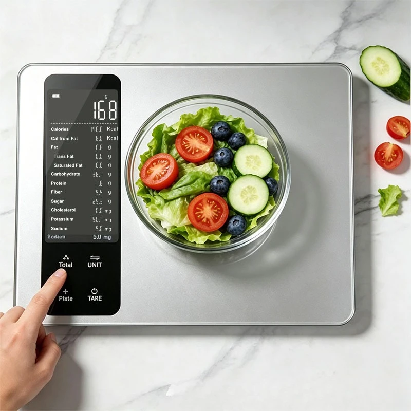 Digital Smart Food Scale Nutrition Calculator VA Display Electronic Kitchen Food Weight Scale Nutrition Information