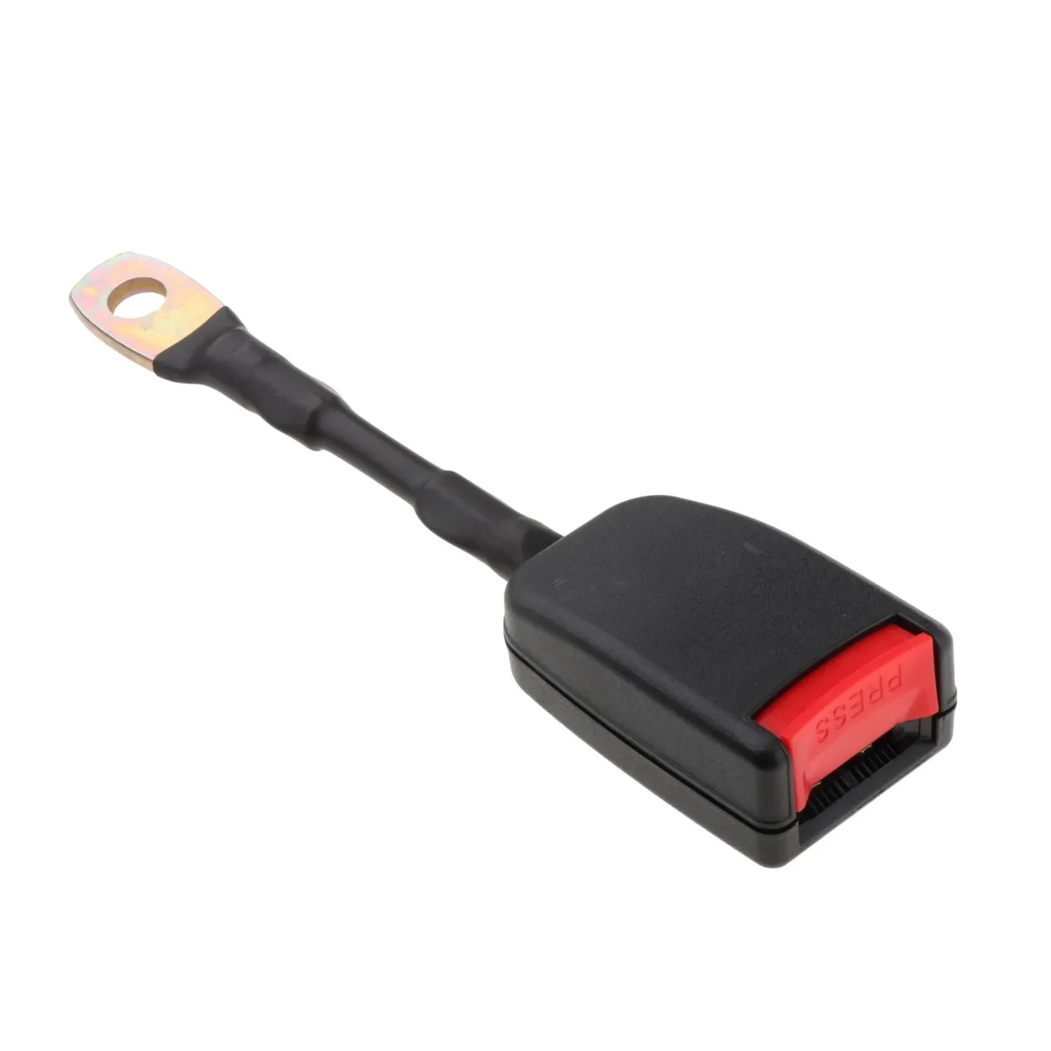 

PANGOLIN For Car Front Seat Belt Buckle Clip Extension 20cm Safety Lock Adapter Connector ABS Plastic Steel Universal Black