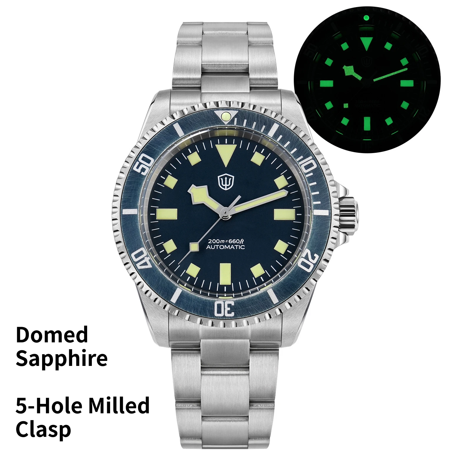 Watchdives WD5513 V2 PT5000 ヴィンテージ サブ ダイブウォッチ