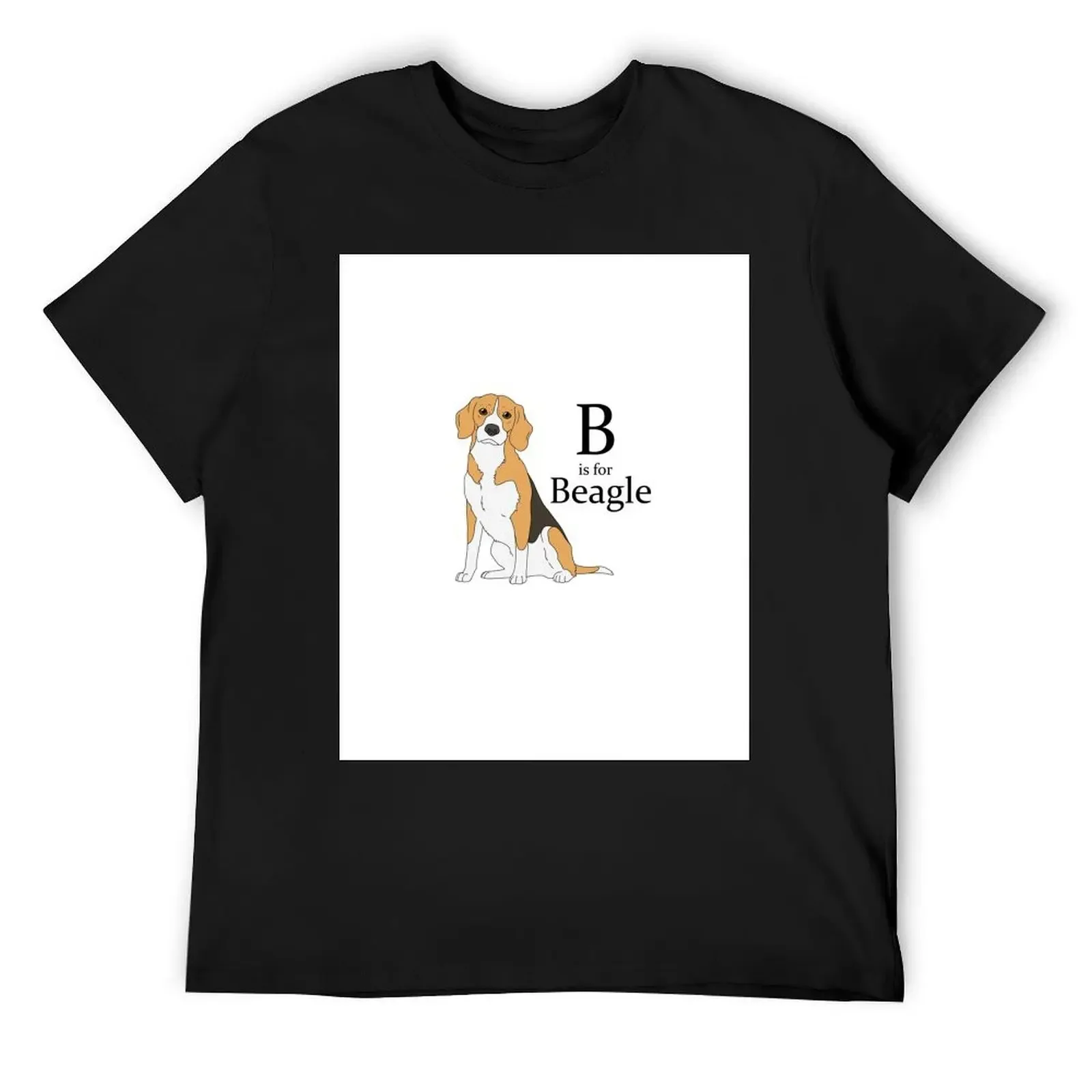 B is for Beagle T-Shirt plus size tops animal prinfor boys plus size clothes fruit of the loom mens t shirts