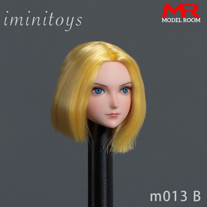 Iminitoys M013 1/6 مقياس أنيمي فتاة شاحب رئيس نحت نحت نموذج صالح 12 ''TBL JIAOU ANT YM الجندي عمل الشكل دمية الجسم