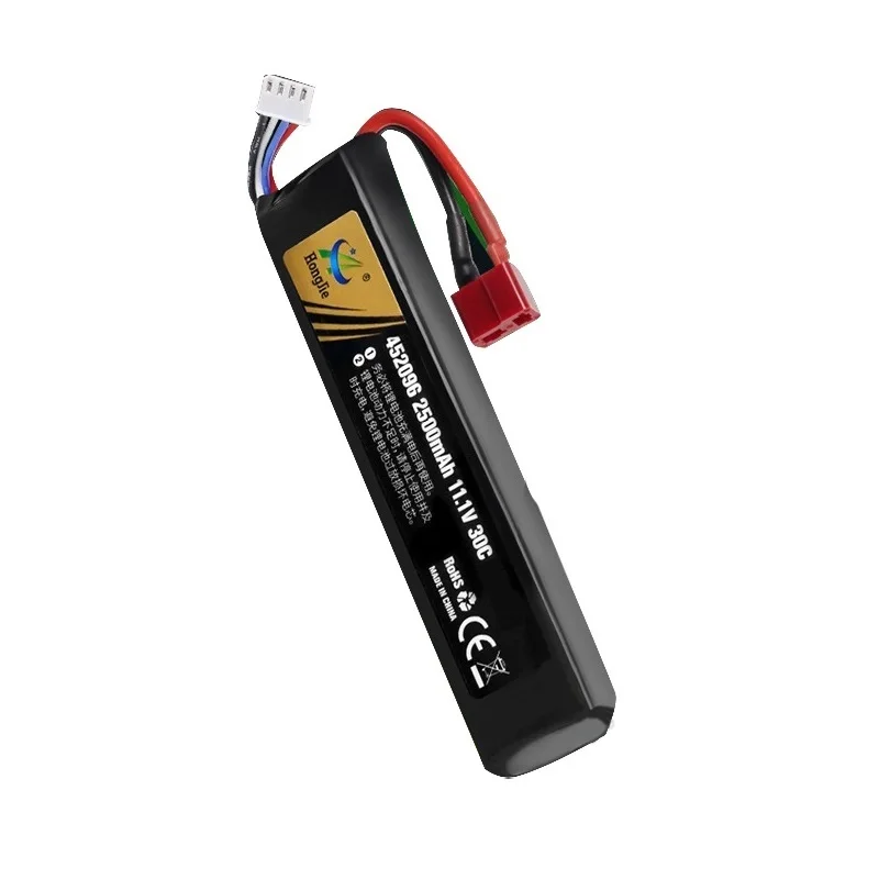 11.1v Lipo Battery for Water Gun Airsoft 11.1V 3S 2500mAh 30C 452096 battery for Airsoft BB Air Pistol Electric Toys Guns Parts
