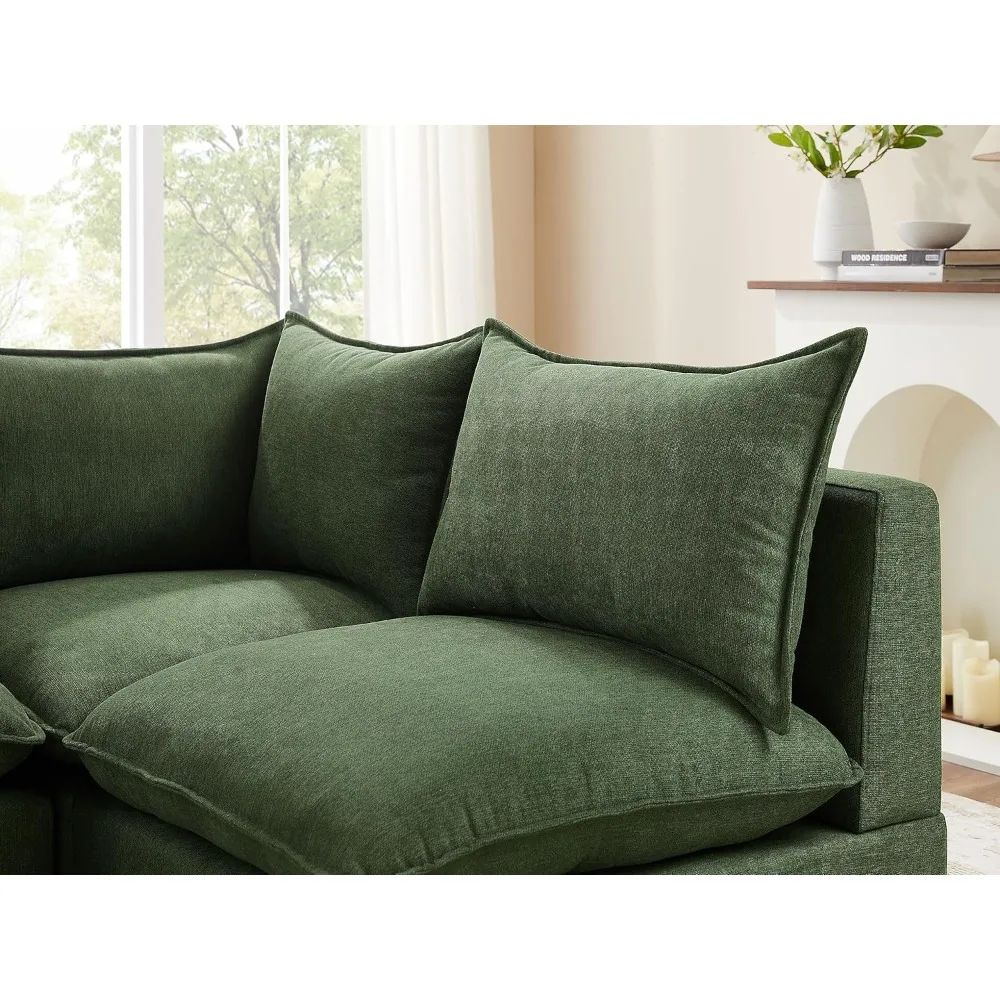 Modular Sectional Sofa, 6 Seater Sectional Sofa Modular Sectional Couch for Living Room, U Shape Sofa