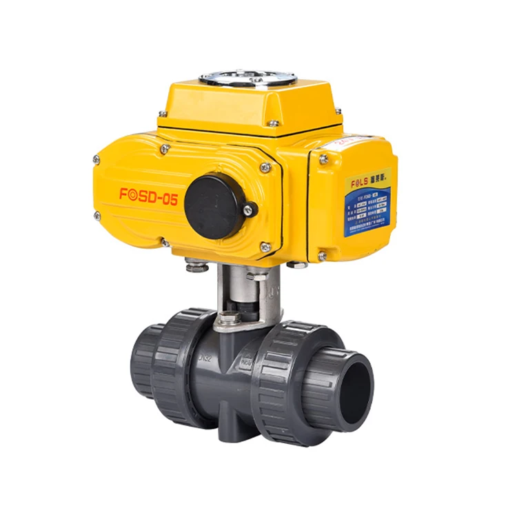 On-off modulating control FLQ961F-10 Electric Three Way PVC Ball Valve