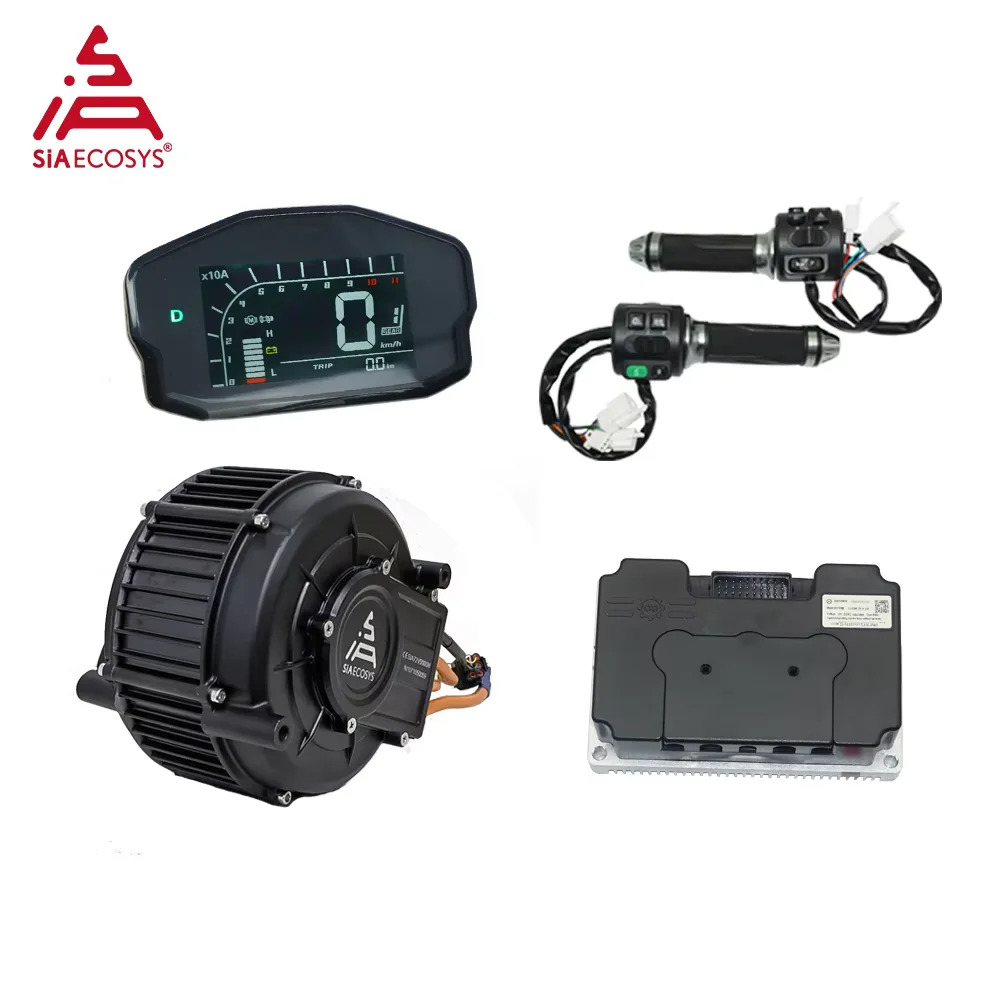 QS MOTOR QS165 V2 5000W 72V 35H Hall Version PMSM Mid Drive Motor Conversion Kit with Fardriver ND72680 Controller