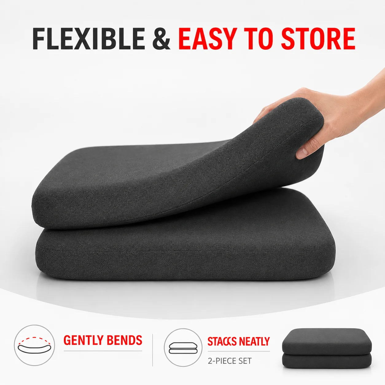 超厚手のソフトフォームシートクッション、オフィスチェアや車用 - Office Chair Cushion のレビューと価格