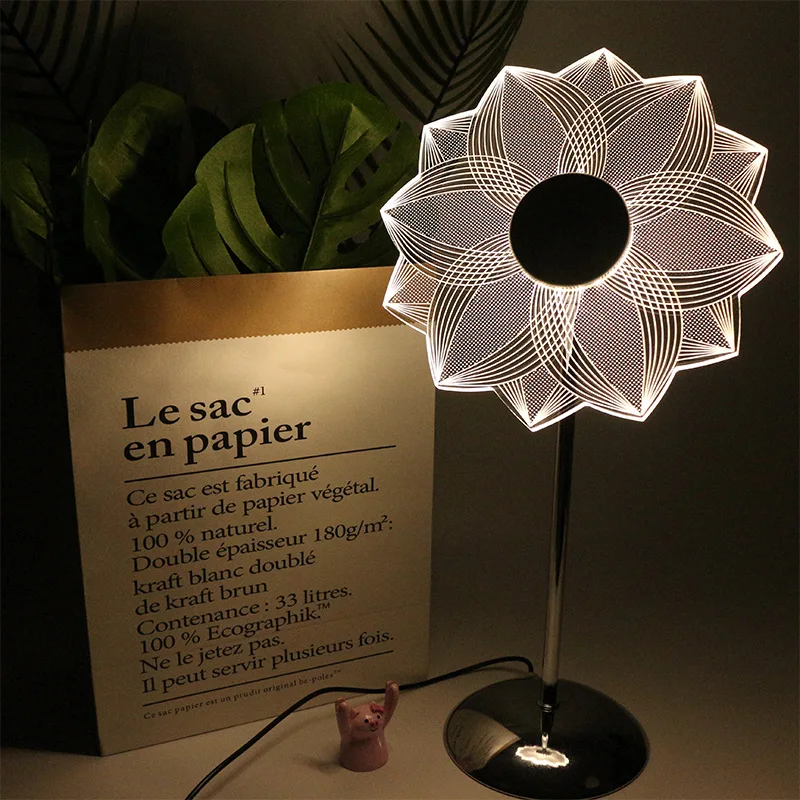 

ins decorative table lamp flower light LED bedside Night light room decor table lamp Home atmosphere table lamps