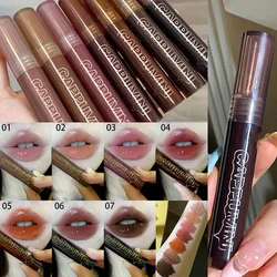 7-color moisturizing chocolate lip gloss with long-lasting transparency  Lip Glaze Mirror Transparent Glass Lip Gloss