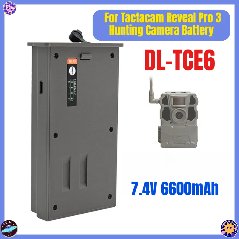 

7.4V 6600mAh EM6 for Tactacam Reveal Pro 3 Hunting Camera Battery