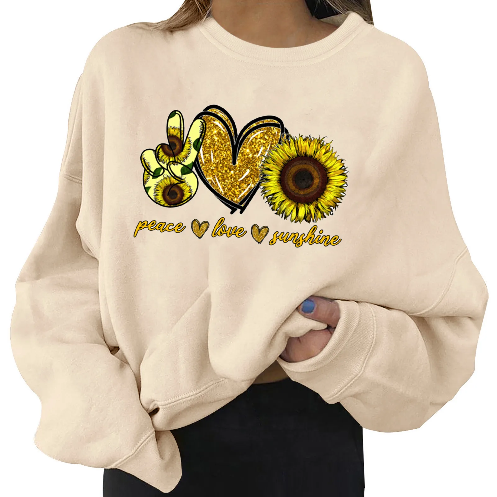 

Trend 90s Lovely Style O-neck Pullovers Autumn Fashion Female Graphic Sweatshirts Casual Long Sleeve Hoodie