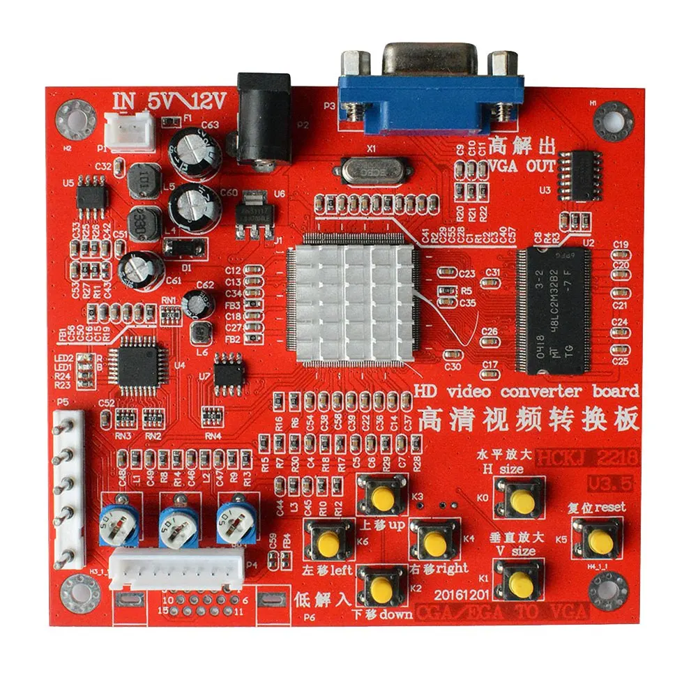 Arcade Game CGA to VGA Converter Video Game Converter Board RGBS/CGA to VGA HD RGB to VGA Converter