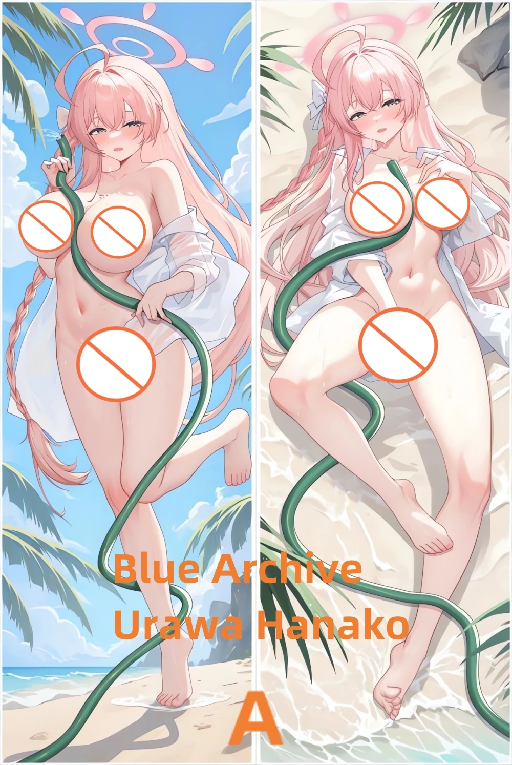 

Dakimakura Anime Pillow Case Blue Archive Urawa Hanako Double-sided Print Of Life-size Body Pillowcase Gifts Can be Customized