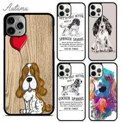 Cocker Spaniel Dog Phone Case for iPhone 17 Air 15 16 11 12 13 14 Pro Max Plus Cover coque Fundas Shell