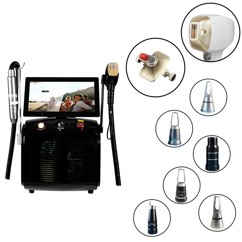 ADG High Power 1600W 808 Diode Laser Hair Removal 2 in 1 Picosecond Laser Tattoo Removal Pico Laser Carbon Peeling Machine