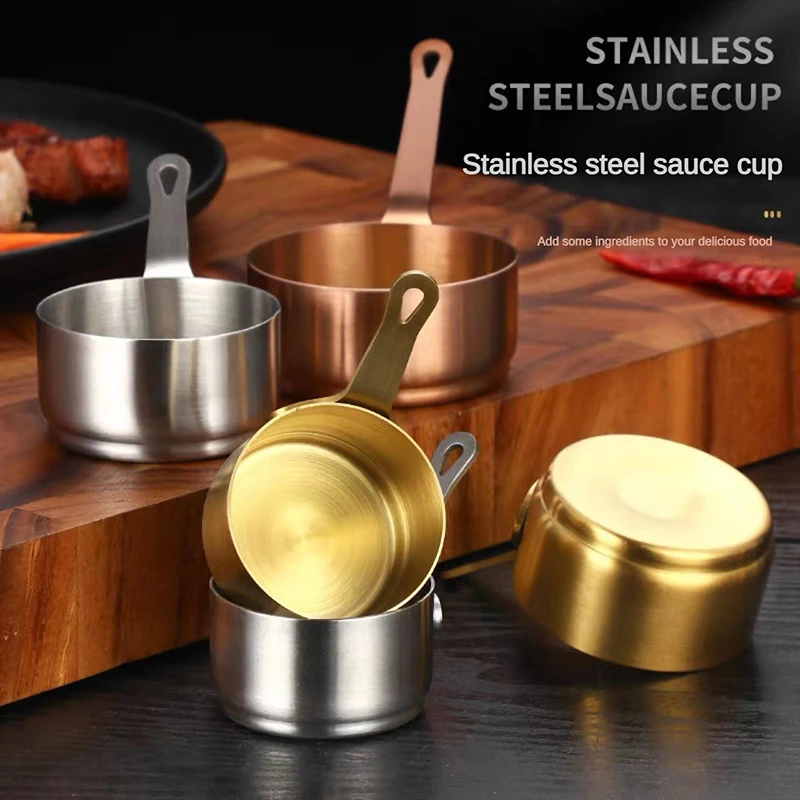 وعاء المرق وعاء الحليب الفولاذ المقاوم للصدأ وعاء صلصة صغيرة غير عصا قدر صغير غير لاصق مقلاة صغيرة الأواني الصغيرة مع مقبض