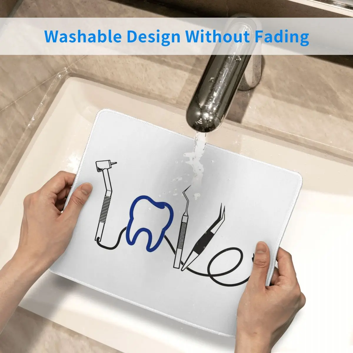 Dentist Dental Teeth Tooth Doctor Funny Gift Mouse Pad Computer Keyboard Mouse Mat Gaming PC Laptop Desk Mat Office Table Mats