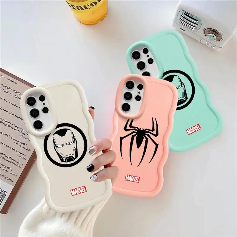 Marvel Sipider Man Ironman Phone Case for OPPO A38 A33 A58 A57 A54 A53 A32 A31 A9 2020 A17 A16k A15 A12 A11 A7 A5 Soft Cover