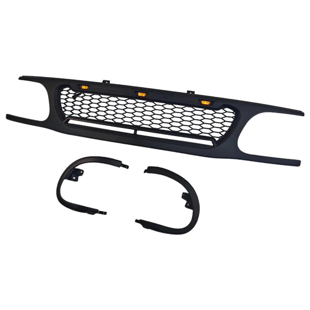 Front Grille for Ford Explorer 1995-2001 Sport Mesh Grill with LED Light Bar Front Bumper Grille Exterior Styling Upgrade view 4
