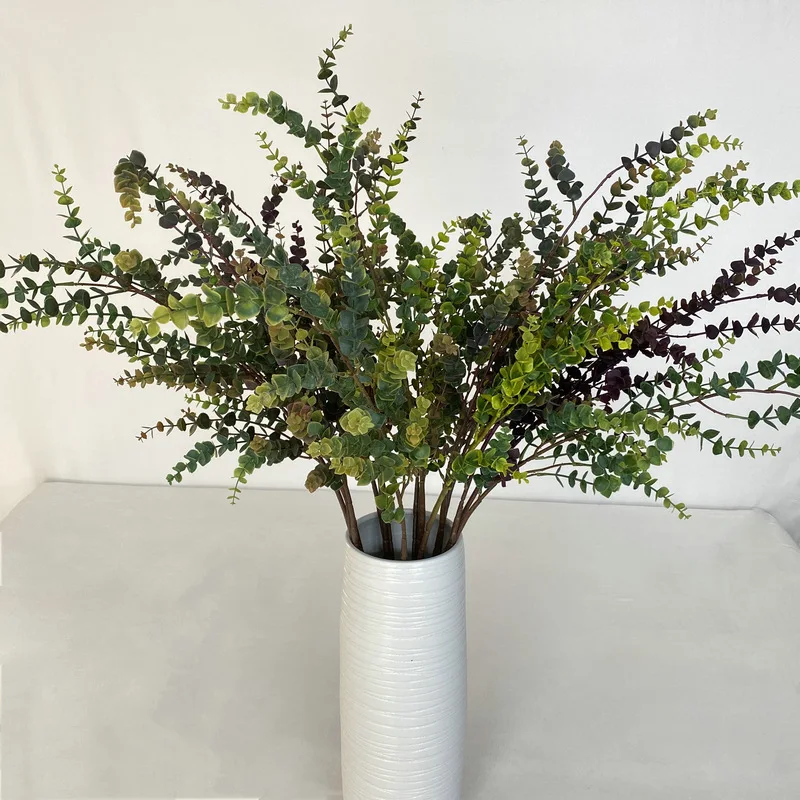 106cm Artificial Eucalyptus Stems Greenery Wedding Bouquet Floral Arrangement Fake Plants for Home Garden Desktop Decor