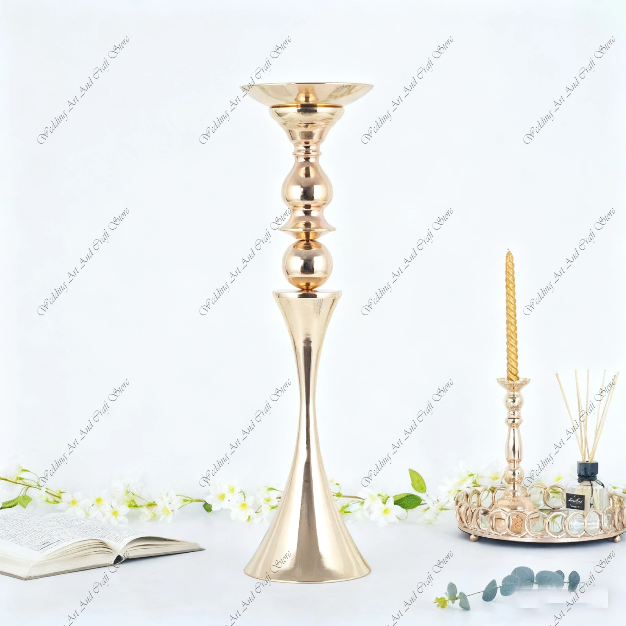 10 шт. H66CM f30 Iron Art Gold – обзор и цена Centerpiece Vase Tall