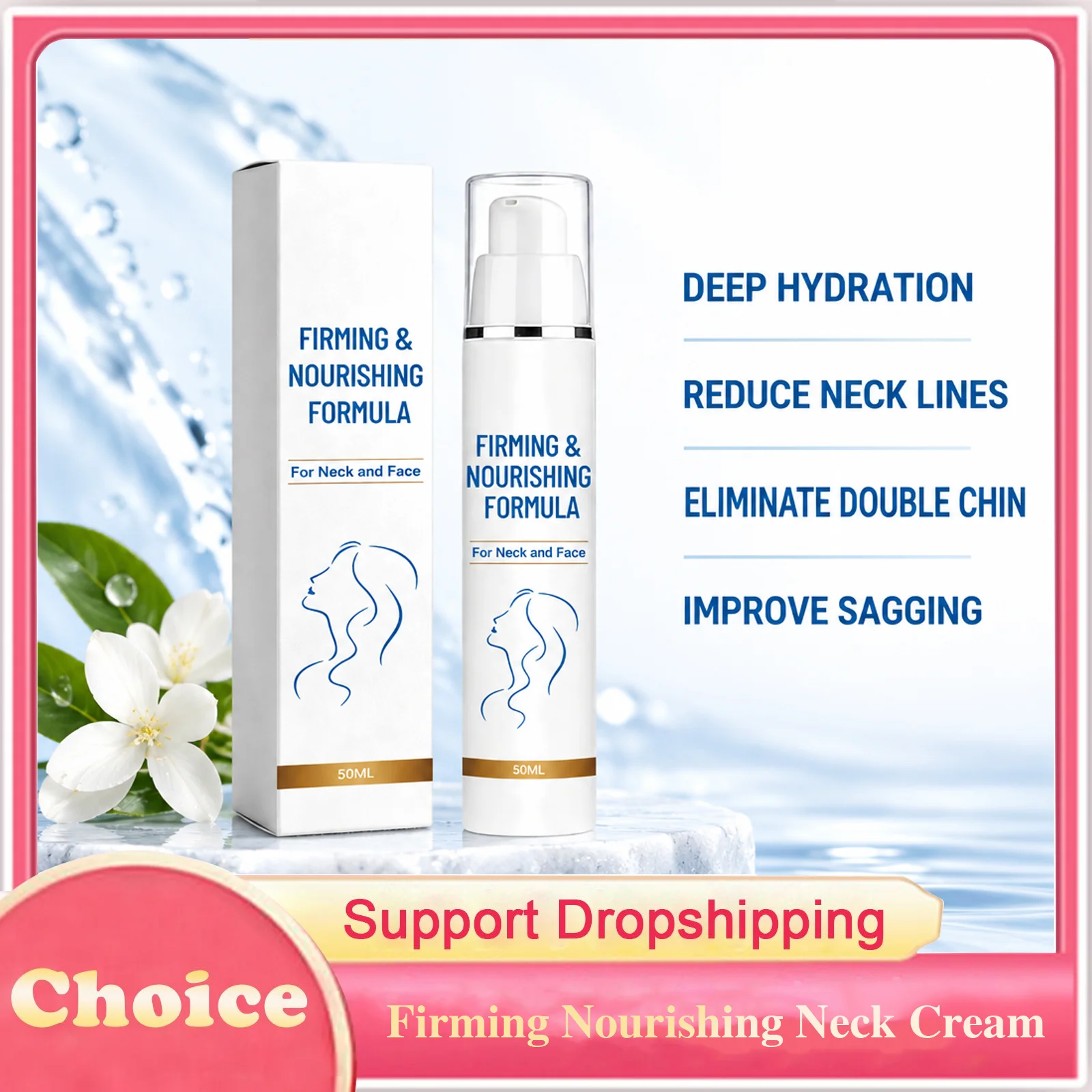 Firming Nourishing Neck Cream Deep Hydration Reduce Neck Lines Eliminate Double Chin Improve Skin Texture Moisturizing Neck Care