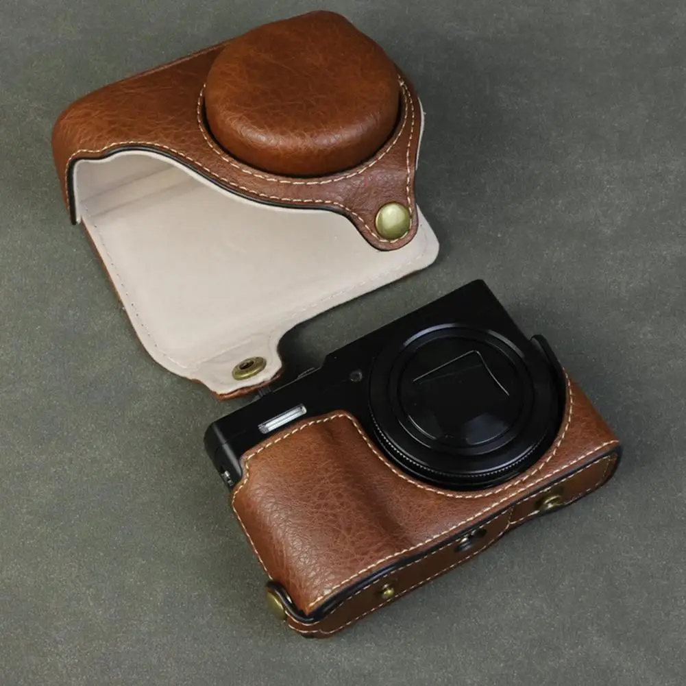 حافظة جلدية لهاتف باناسونيك لوميكس TZ99 ZS99 حقيبة حمل الكاميرا مع حزام كتف قابل للتعديل #5