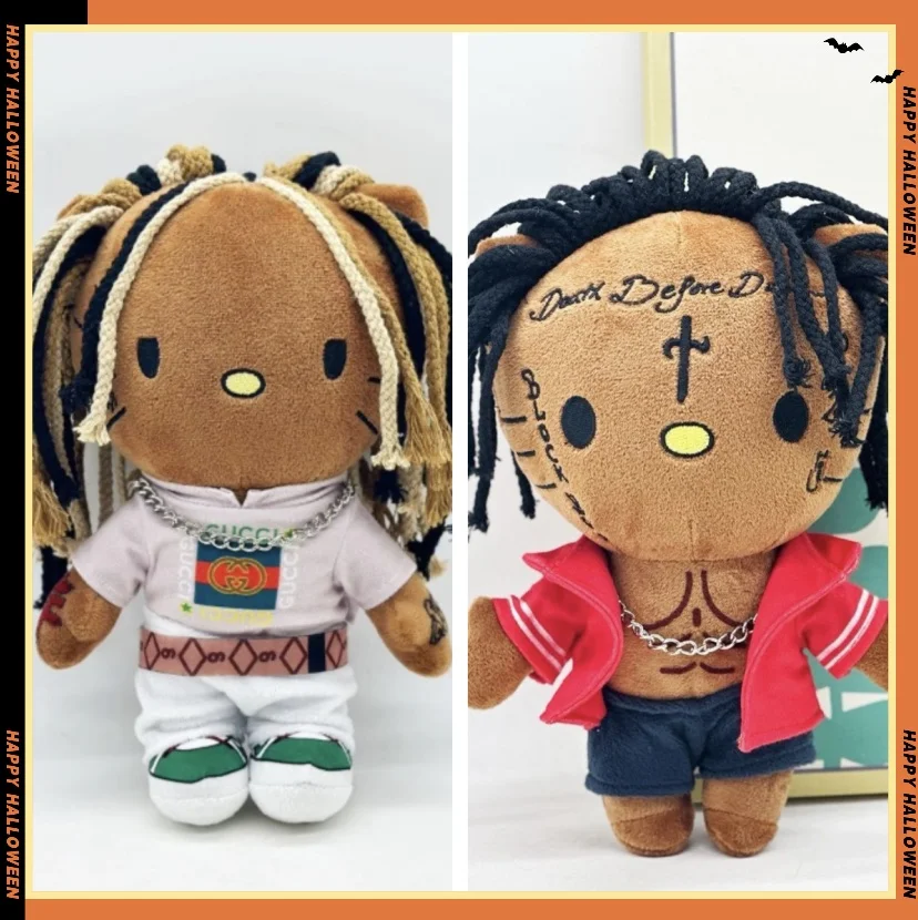 

26cm King Von Kitty Plush Doll Cute Stuffed Pillow Plushies Toy Kids Boys Girls Birthday Christmas Gifts