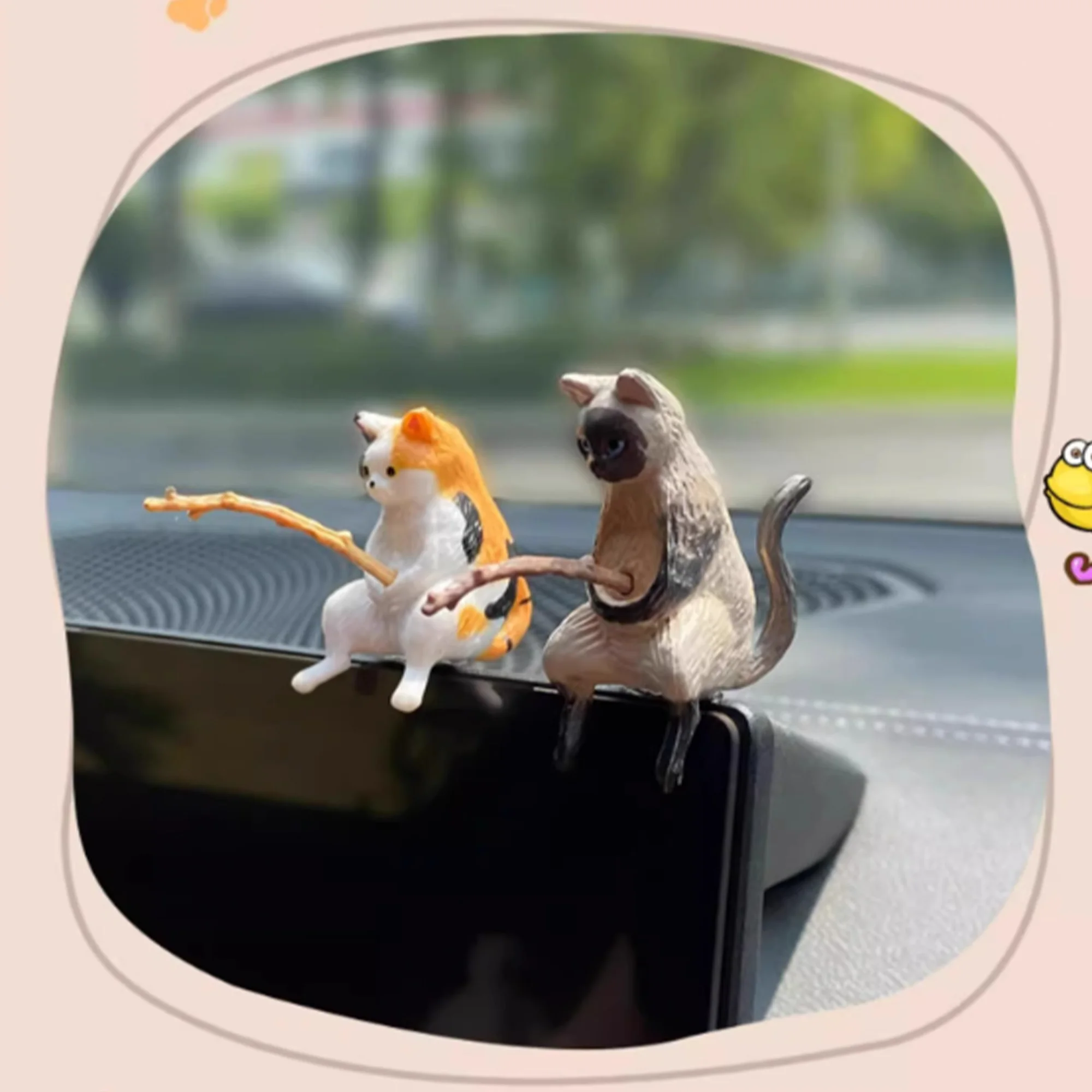 Fishing Cat Car Decoration description 6