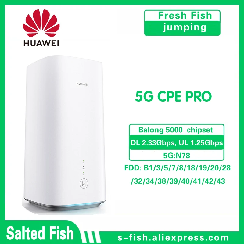 Unlocked HUAWEI 5G CPE Pro International H112-370  with Sim Card WIFI6