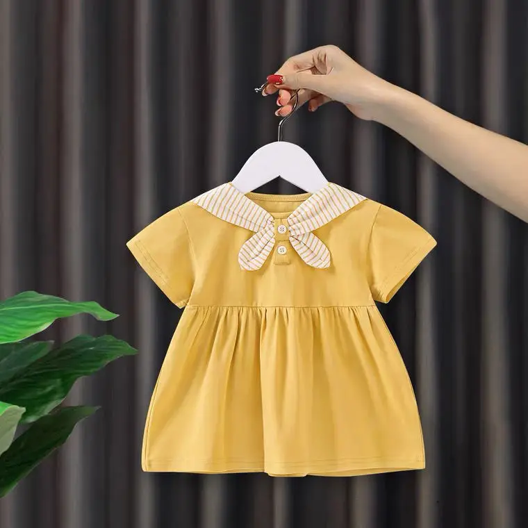 Baby Girl Stylish Summer Dress Aged 1-5 Children Princess Pure Cotton Dresses