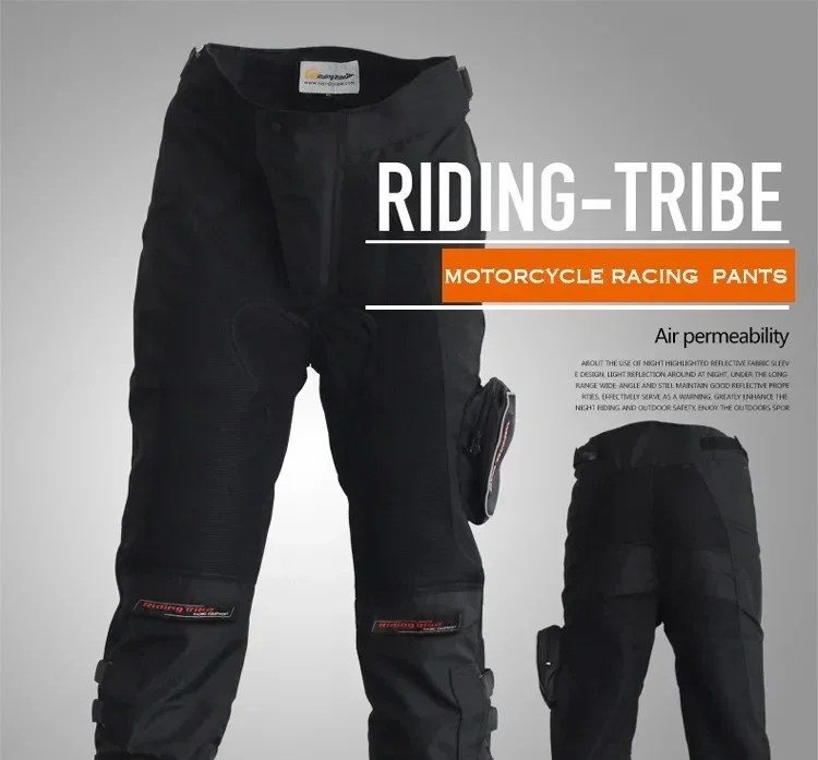 Riding Tribe Motorcycle Racing Suit Pants Moto  Breathable Pants In the summer  Drop Resistance Racing clothing With Knee Pads