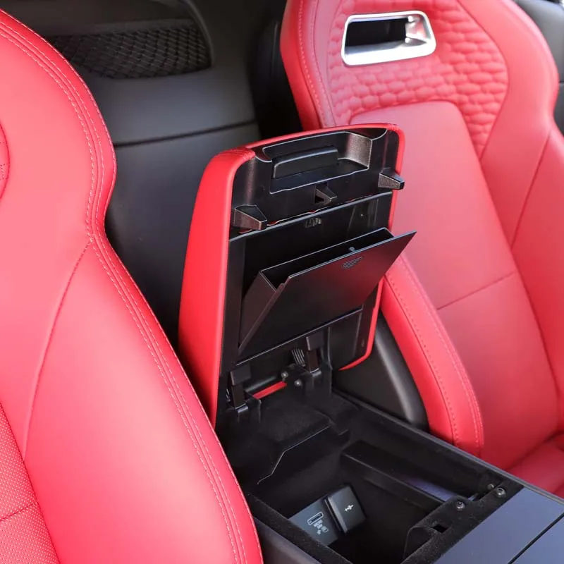 For Jaguar F-TYPE 2013-2024 ABS Black Car Central Control Armrest Box Hidden Storage Box Privacy Storage Box Car Accessories
