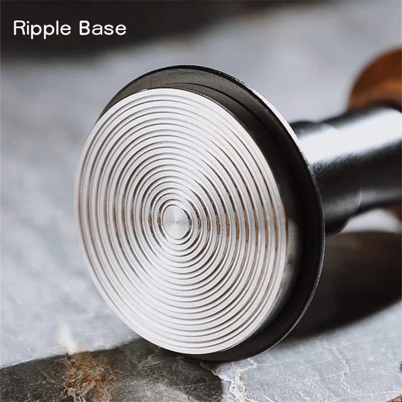 Calibrated Espresso Tamper with Scale, Calibrated, Waffle Base, Rebound Constant Force, Coffee Spring Tampers, 51.35mm, 57.5mm,