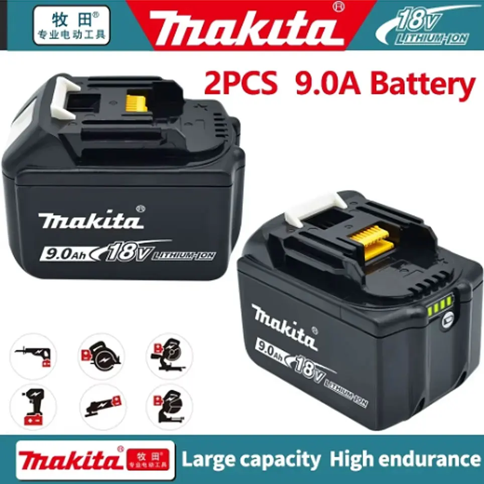 Makita Power tool rechargeable battery, 18V 9.0Ah for Makita BL1830 BL1830B BL1840 BL1840B BL1850 BL1850B