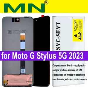 Bilashmart 6.6'' Motorola G Stylus 5G (2023) LCD Touch Screen Sensor Digiziter Assembly Moto G Stylus 5G 2023 Display