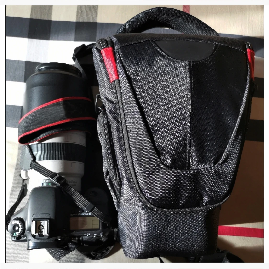 portable Camera Bag Case pouch For Canon EOS 5D4 5DIV 5D III 5DSR 5DII 6D Markii 6D2 7D with 70-200mm 70-300 lens shoulder bag