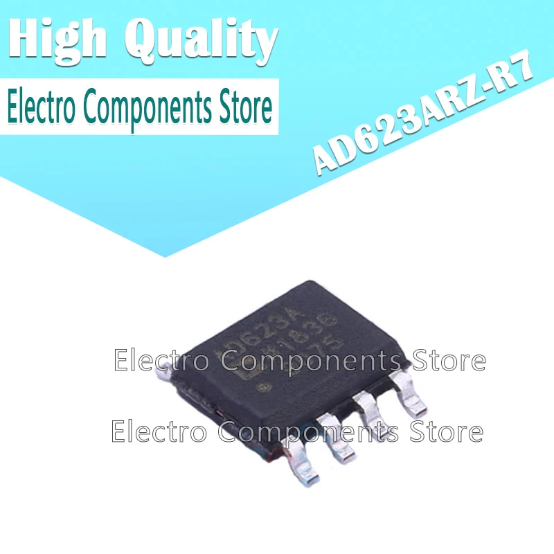 

10Pcs/Lot AD623ARZ-R7 (Marking AD623A) AD623A SOP8 Instrument Amplifier Chip