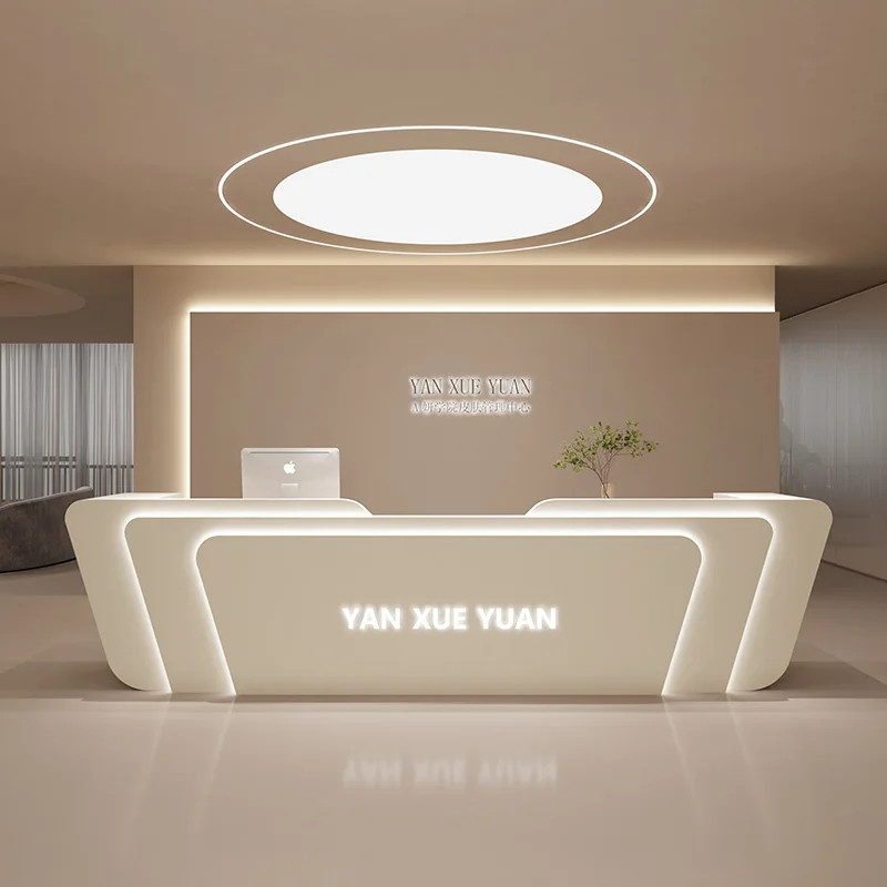 Salon Reception Desk Lectern Simple Counter Modern Luxury Church Shop Service Professional Office Theke Rezeption Restaurant