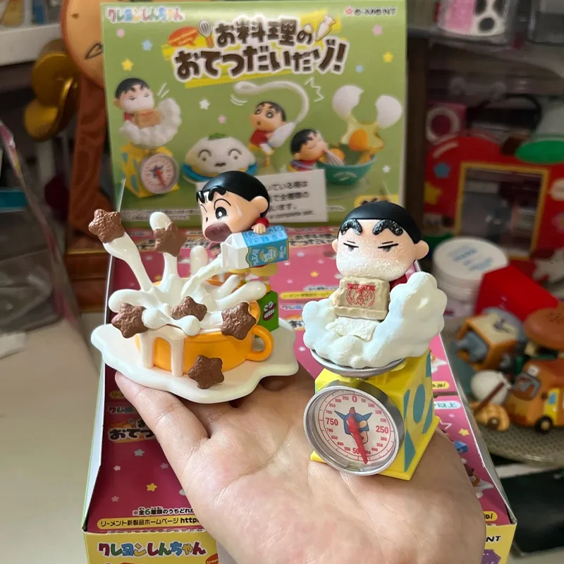 

New In Stock Re-Ment Original Crayon Shinchan Help With Cooking ~ Miniature Scene Model Figurine Toys Collectible Ornaments Gift