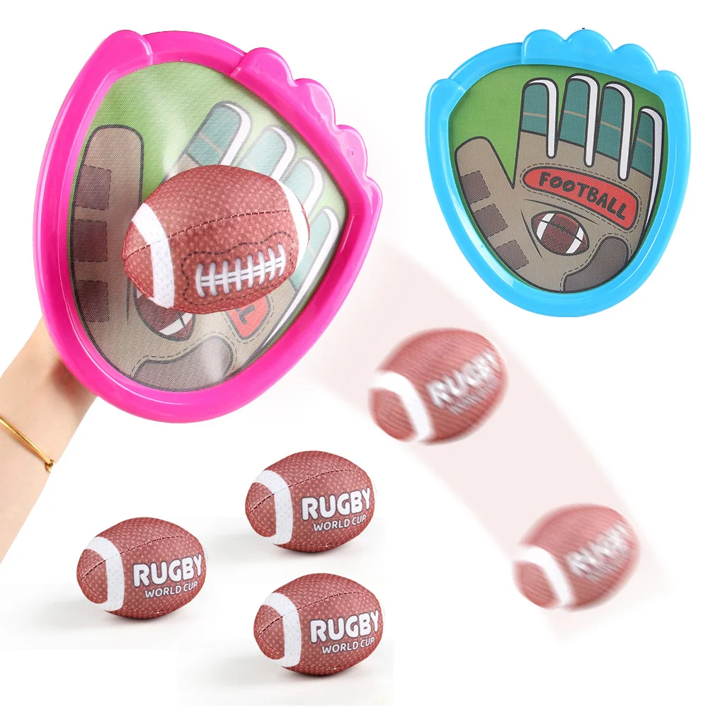 Werfen Bälle Fangen Bälle Sport Spiele Saugnapf Bälle Ziel Hand Handschuhe Klettverschluss Kinder Indoor Outdoor Interaktives Spielzeug
