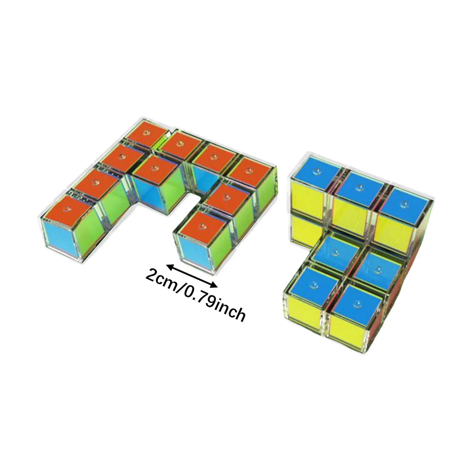 20 pezzi forme geometriche blocchi giocattoli sensoriali giocattoli matematici solidi geometrici 3D per materiale scolastico domestico bambini in età prescolare elementare