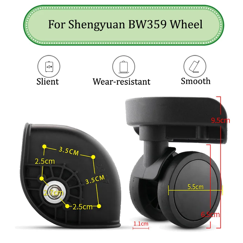 

For Shengyuan BW359 Universal Wheel Trolley Case Wheel Replacement Luggage Pulley Sliding Casters Slient Wear-resistant Repair