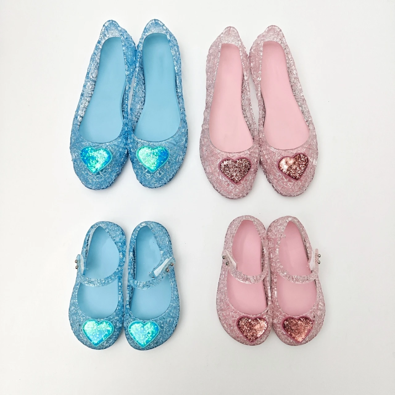

New Parent-child Breathable Soft Bottom Sandals Mommy Daughter Hollow Woven Nest Love Flat Jelly Shoes Women's Kids Beach Shoes